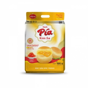 Bánh Pía Kim Sa Số 28 - Đậu xanh, Trứng Tan Chảy Trứng 480g/12 cái