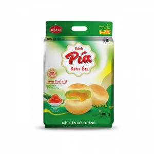 Bánh Pía Kim Sa Số 38 - Lá Dứa, Trứng Tan Chảy 480g/12 cái