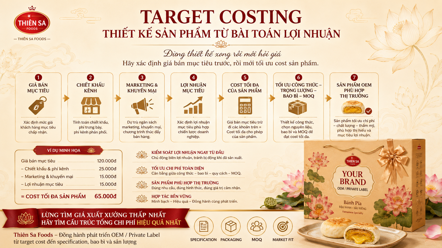 target costing OEM Private Label